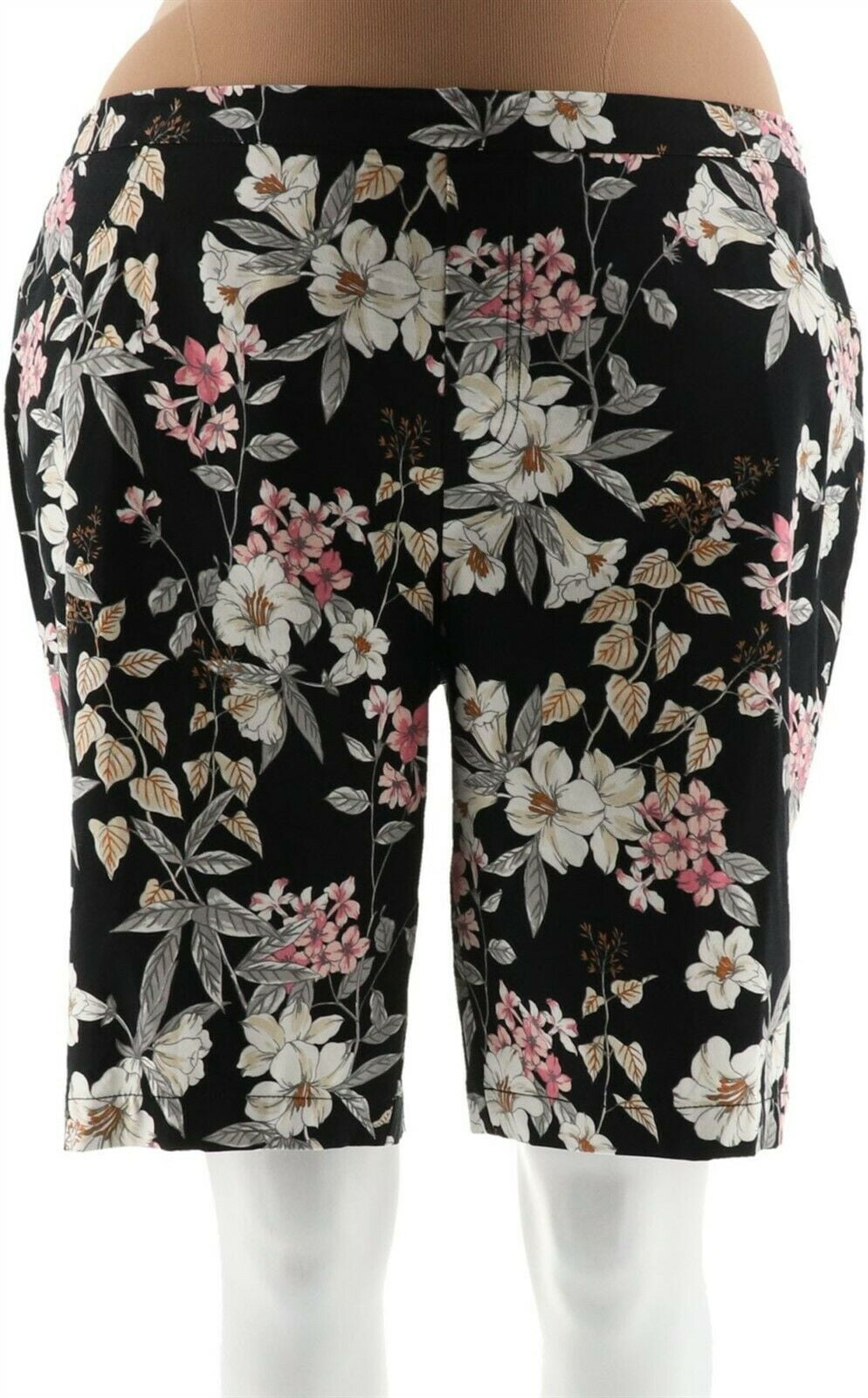 Isaac Mizrahi 24/7 Stretch Floral Bermuda Shorts Women's A306839