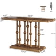 thumbnail image 2 of Tribesigns 55" Console Table for Entryway, Mid-Century Modern Narrow Entryway Table, 2 of 6