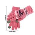 thumbnail image 3 of Qnjujn Women Winter Knitted Full Finger Touchscreen Gloves, Warm Soft Long Sleeve Reindeer Pattern Gloves, Cozy Outdoor Cold Weather Knit Gloves for Daily Use and Gifts, 3 of 4