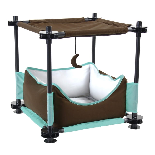Kitty City Claw Mega Kit de muebles para gatos Interiores y exteriores para Dormir Perrera al Aire libre