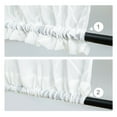 thumbnail image 6 of Topfinel Sheer Rod Pocket French Door Curtains Panels (Set of 2), 6 of 6