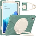 thumbnail image 4 of Funda colorida para Samsung Tab A7 de 10,4 pulgadas T500 con correa para el hombro, soporte de anillo ajustable grande y protección contra golpes., 4 of 5