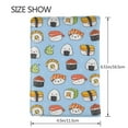 thumbnail image 3 of Pofeuu Kawaii Sushi (2) Print Travel Document Organizer Passport Holder Men Women for Family (6.5 in x 4.5 in),Wallet Holder Credit Card Clutch Bag Case, 3 of 5