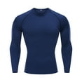 thumbnail image 1 of T-Shirt de Sport à Manches Longues pour Hommes, Entraînement Physique, Course, Thermique, Compression Musculaire pour Activités Sportives, 1 of 4