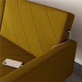thumbnail image 3 of DHP Mathias Futon and Sofa Bed with USB Port in Mustard Linen, 3 of 14