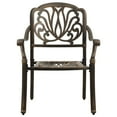 thumbnail image 2 of vidaXL 5 Piece Bistro Set Cast Aluminium Bronze, 2 of 5