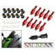 thumbnail image 5 of 10 piezas de parabrisas universales con tornillos y tuercas M5 para motocicleta rojo, 5 of 8