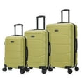 thumbnail image 6 of DUKAP SENSE 3-Piece Hardside Luggage Sets with Spinner Wheels, Handle and Trolley, (20"/24"/28"), Green, 6 of 11