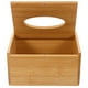 thumbnail image 4 of Porta pañuelos rectangular de bambú, organizador de papel facial, dispensador de pañuelos, 4 of 7
