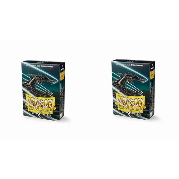 2 Packs Dragon Shield Matte Mini Japanese Jet 60 ct Card Sleeves Value Bundle!