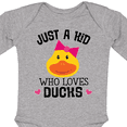 thumbnail image 4 of Inktastic Duck Lover Cute Girls Girls Long Sleeve Baby Bodysuit, 4 of 5