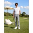 thumbnail image 2 of Mens Golf Pants Stretch Work Dress Pants 30"/32" Quick Dry Lightweight Casual Comfy Trousers with 3 Pockets, 2 of 7