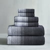 Gray Shadow Heathered 6PC Towel Set, Better Homes & Gardens Signature Soft Collection