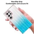 thumbnail image 3 of Samsung Galaxy S22 Ultra Case, Rosebono Bling Glitter Sparkle Laser Blue Ultra Transparent Skin Cover Shockproof Case for Samsung Galaxy S22 Ultra, 3 of 4