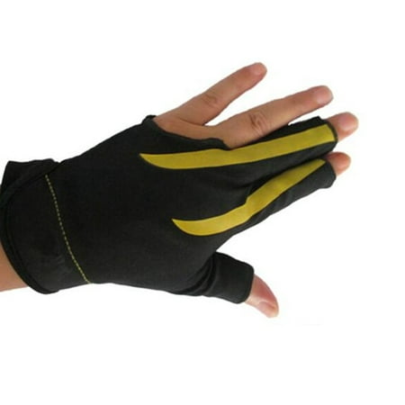 Men Women 3 Fingers Show Gloves for Billiard Shooters Snooker Cue Sport - Wear on the Left Hand