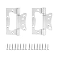 thumbnail image 4 of Heaveant Bisagra para Muebles, 2 uds., Acero Inoxidable, Puerta de Madera para el hogar, bisagra silenciosa, Accesorios de Hardware sin Necesidad de Ranuras, 4 of 5