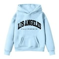 thumbnail image 3 of Tiijoy Tween Girls Hoodies Los Angeles Print Long Sleeve Hooded Sweatshirt, Sizes 12-13, 3 of 3