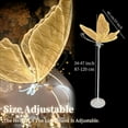 thumbnail image 3 of Louis Garden 24” 3D Butterfly Floor Lamp Hanging Lamp Wedding Decor, Gold, 2 Pack, 3 of 6