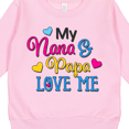 thumbnail image 3 of Inktastic My Nana and Papa Love Me with Hearts Toddler Sweatshirt, 3 of 4