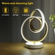 thumbnail image 5 of Luz de mesa LED en espiral Adaptador de EE. UU. Decoración de cabecera de metal moderna con (A), 5 of 9