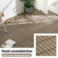 thumbnail image 3 of Visland 1 Pcs Floor Tile Snap Fit Multiple Mounting Styles with Open Mesh Outdoor Flooring All Weather Use Deck Tiles Household Use, 3 of 9