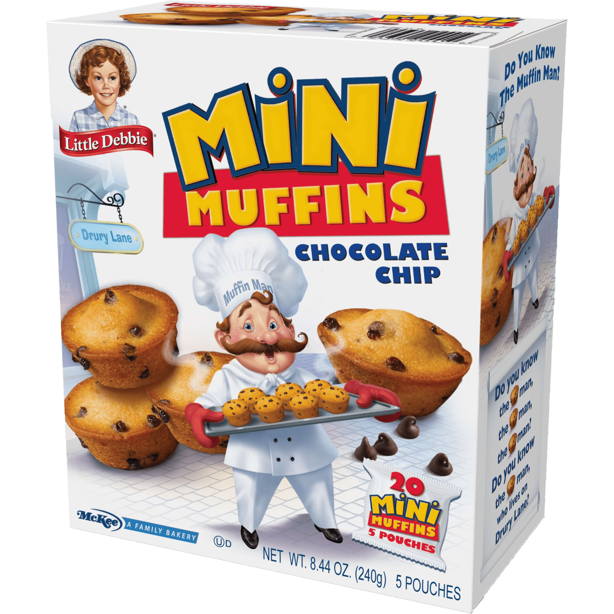 Little Debbie Chocolate Chip Mini Muffins, 10 Boxes of Bite-Sized Muffins