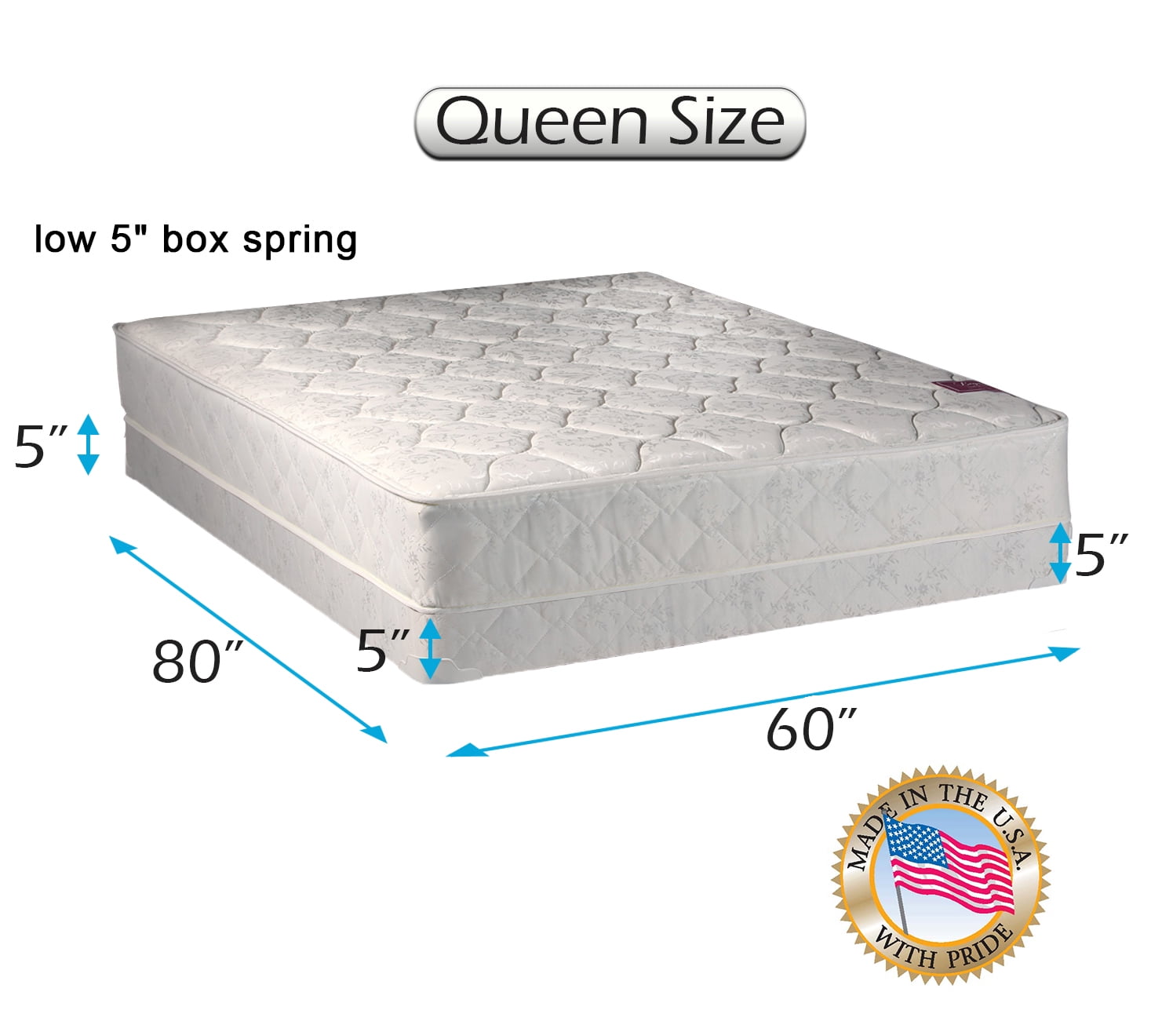 60 X80 X8 Mattress Only, American Queen Size Bed Measurements