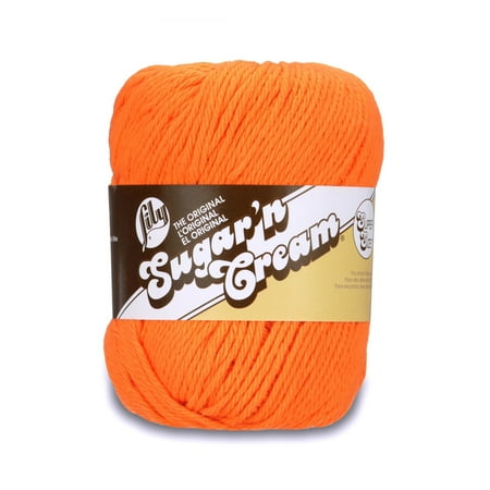 - Lily Sugar'n Cream Super Size Yarn, 4 Oz, Hot Orange