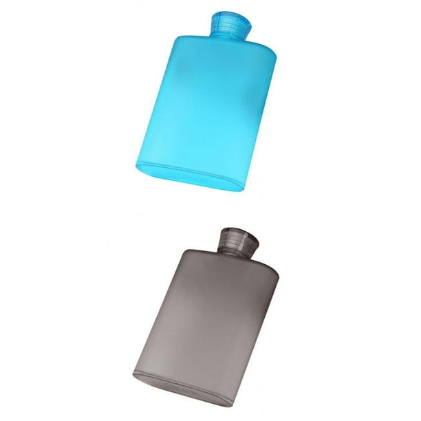 2 Piezas Portátil De Papel Almohadilla Botella De Agua Bebidas Taza Hervidor Azul Y Gris