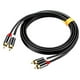 thumbnail image 2 of onlyliua Liquidación Cable de Señal de Audio Estéreo de Alta Fidelidad 2 Rca a 2 Rca Macho Cable de Amplificador de Vídeo, 2 of 7