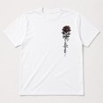 thumbnail image 3 of Men's Rose Graphic T-Shirt, Unisex Classic Fit Crewneck Cotton Blend Tee, 3 of 9