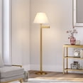 thumbnail image 4 of Henn&Hart 26" Lampadaire en Laiton Métal/tissu, 4 of 10