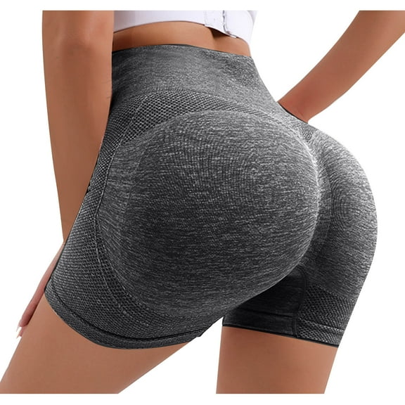 Npasoilc Yoga Biker Shorts For Women Workout Shorts Seamless Butt Lifting Gym Athletic Shorts Women'S Solid Color Hip Lift Fitness High Waist Stretch Exercise Yoga Pants