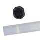 thumbnail image 3 of Removable Badminton Bat Handle Nylon Fiber Racket Floating Shockproof Grip Handle Kit White, 3 of 4