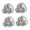 Clear, variant on BAOSITY 4 Pieces Self Sticky Caster Wheel Mute 360 degree Rotation Swivel Furniture Sliders for Mop Bucket Storage Box Kitchen Appliances Clear