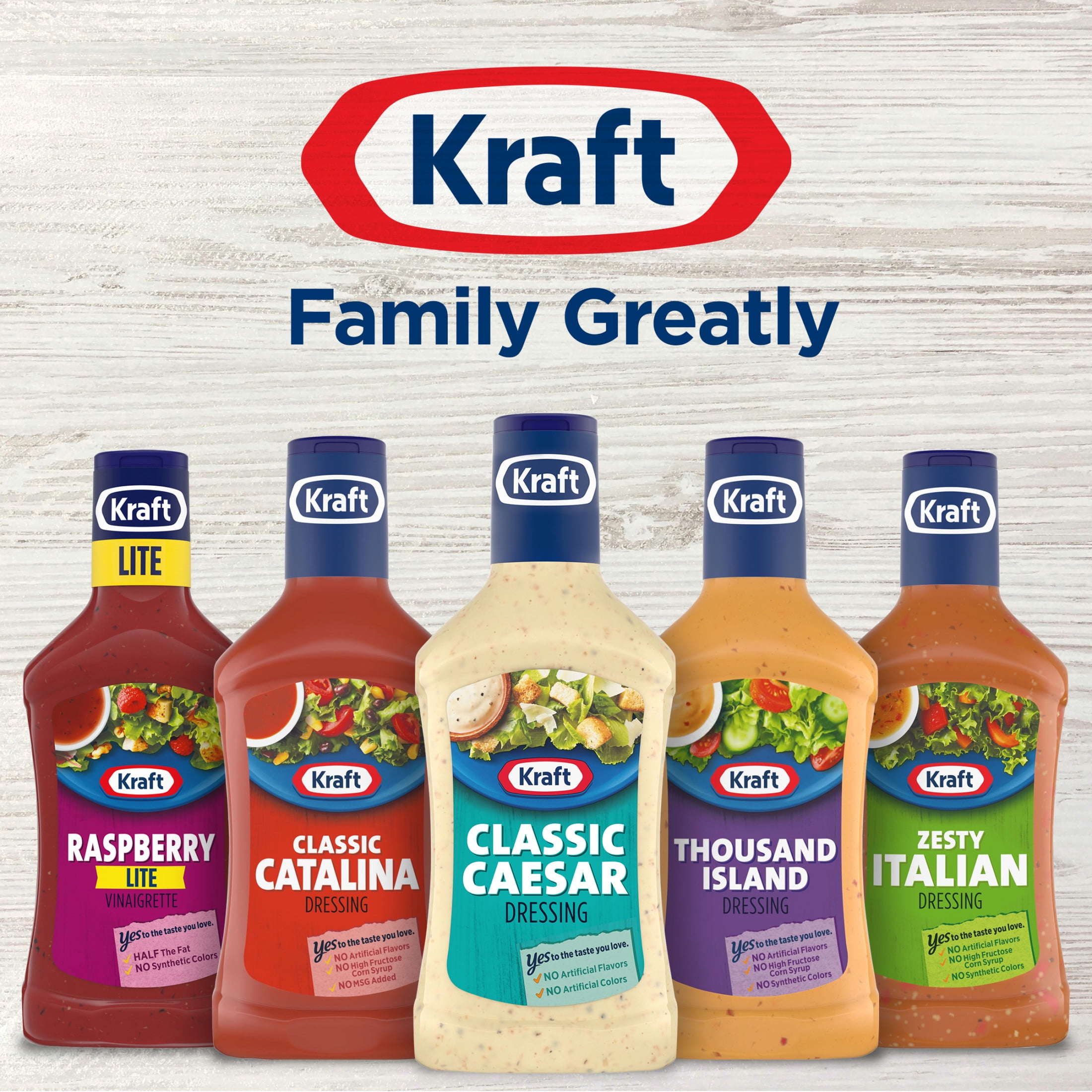 Kraft, Classic Caesar Dressing, 16 fl oz Bottle with Tangy Flavor -  Walmart.com