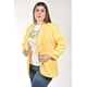 thumbnail image 4 of Blazer manga 3/4 Roman Fashion /Tallas Extras, 12255 (Amarillo) amarillo 38, 4 of 6
