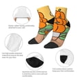 thumbnail image 5 of Lsque Sanrio Printed Crew Socks, Moisture-Wicking Socks, Athletic Socks for Men Breathable Cushion Socks Casual Sport Socks for Running Traveling, 5 of 6