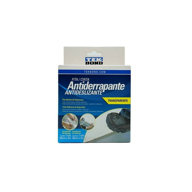 Cinta antiderrapante Tekbond Transparente 50mmx5m CAT-TB-50x5
