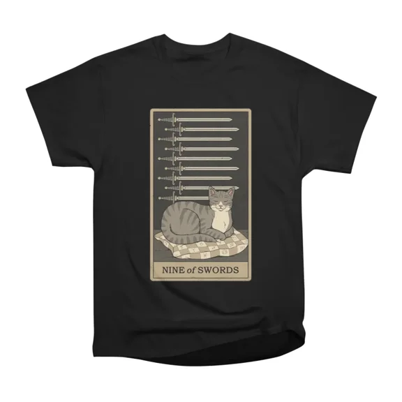 Nine of Swords T-Shirt Tee Gift For Him Merch For Her Apparel For Friend