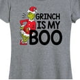 thumbnail image 3 of Dr. Seuss - Grinch Is My Boo - Women's Short Sleeve Graphic T-Shirt, 3 of 5