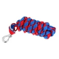 thumbnail image 4 of Cable de Cuerda de Poliéster Ecuestre con Broche de Toro, Cuerdas de de Entrenamiento de Nailon Grueso pars , 3 Tamaños a Elegir - 3 metros Rojo + azul Sunnimix Cuerda de plomo ecuestre trenzado, 4 of 6