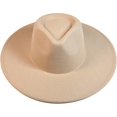 thumbnail image 2 of VERVE 8 Wide Brim Vegan Felt Rancher Hat - Women, Men, and Kids Fedora Style with Adjustable Inner Drawstring, 2 of 8