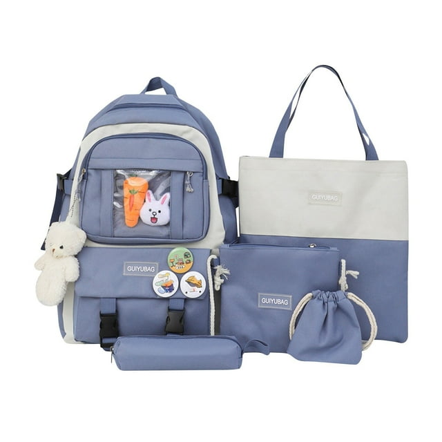 PRETXORVE Elementary School Backpack Large Capacity Messenger Beam Pencil School Handbag