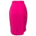 thumbnail image 4 of A2Y Women's Elastic Waist Self Tie Tulip Hem Side Pocket Skirt Magenta 1XL, 4 of 5