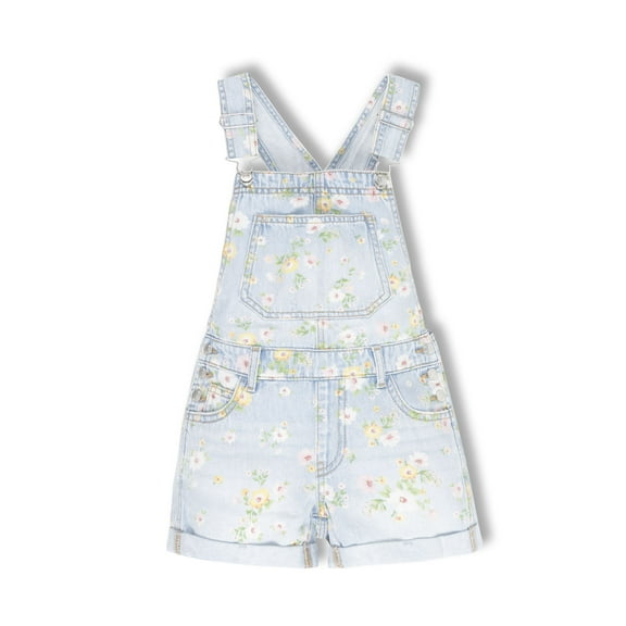 Wonder Nation Girls Denim Shortall, Sizes 4-18
