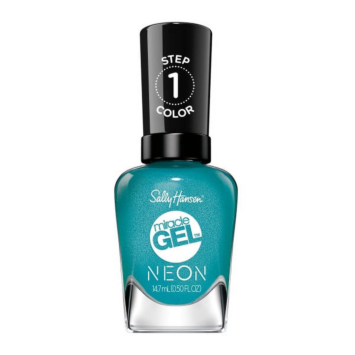 Sally Hansen Top Coat Duo Miracle Gel Nail Polish, Onyx-Pected