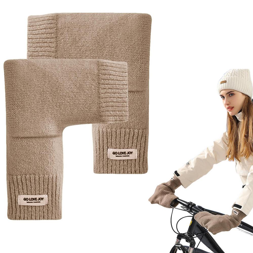 Younar Heated Handlebar Muffs Bicycle Handlebar Gloves Knitting Process