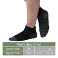 thumbnail image 4 of FREEYOKA Mens 6 Pairs Athletic Ankle Socks Men's Breathable Low Cut Socks,BLACK, 4 of 6
