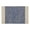 French Blue Border, variant on Black Variegated Border Hand-Loomed Rug 2x3 Ft
